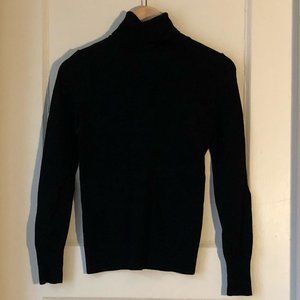Banana Republic Black Turtleneck - 100% Merino Wool - Women's XS
